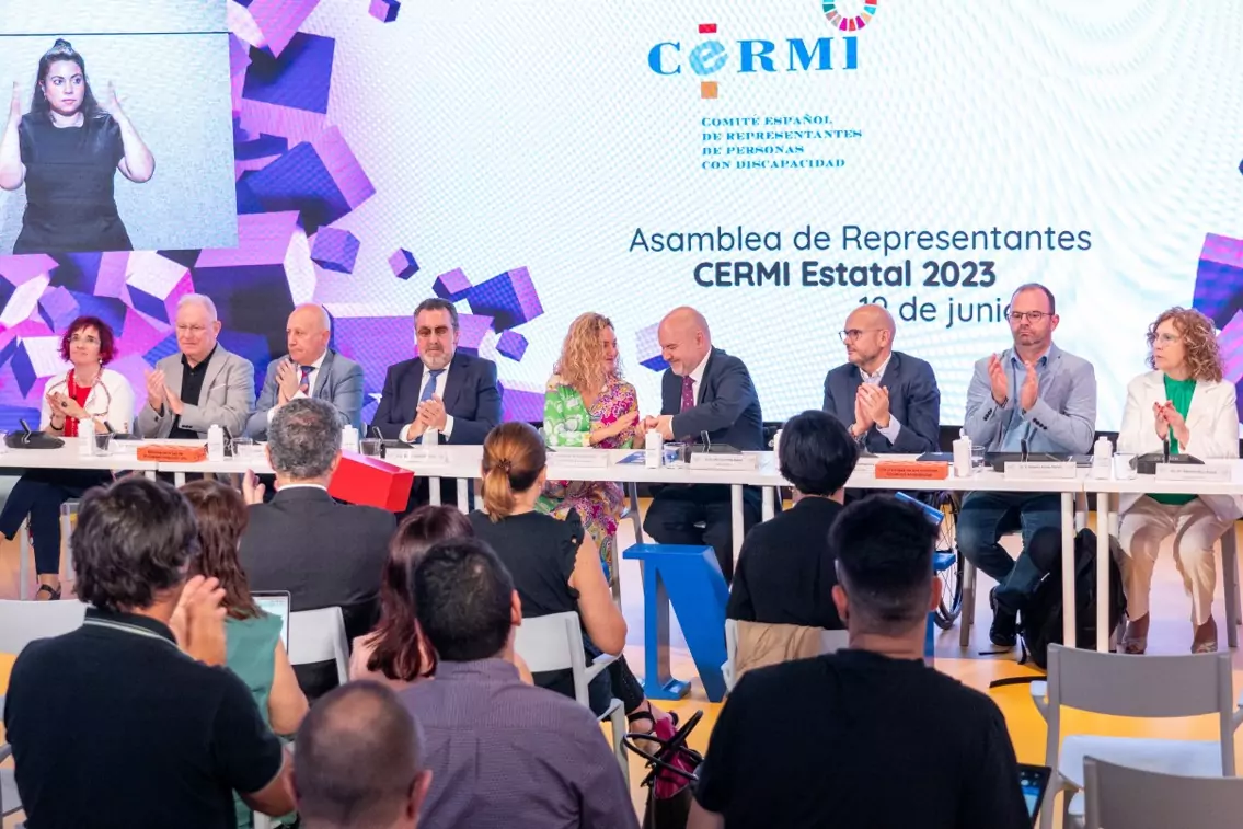 Imagen de la Asamblea de Representantes del CERMI Estatal 2023. 